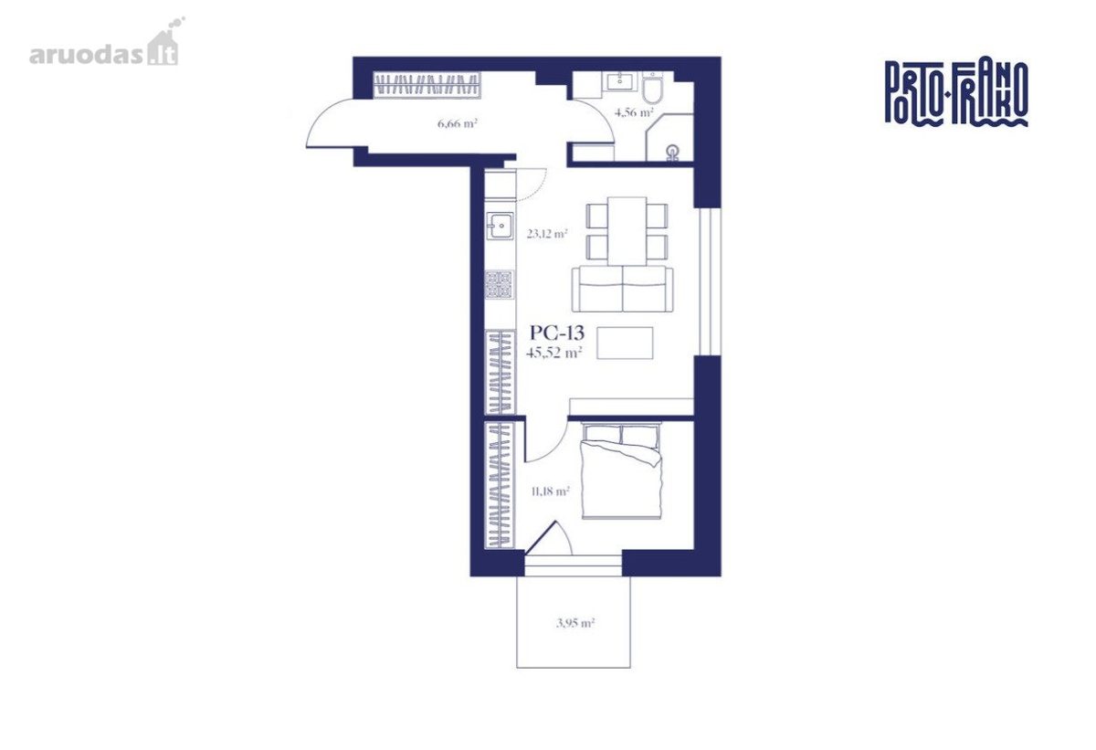 2-room apartment for sale — Vilnius, Justiniškės, Mozūriškių g. — photo 2