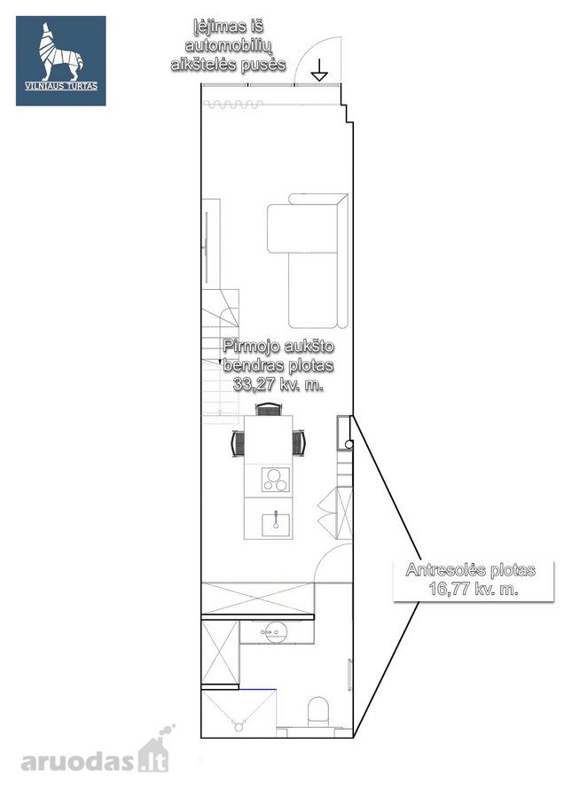 2-room apartment for sale — Vilnius, Naujamiestis, Kauno g. — photo 30
