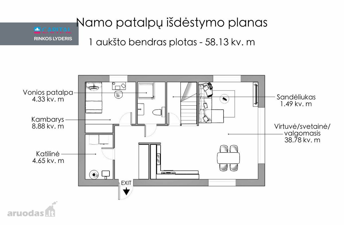 House for sale — Vilnius, Antakalnis, Kairėnės Sodų 2-oji g. — photo 28