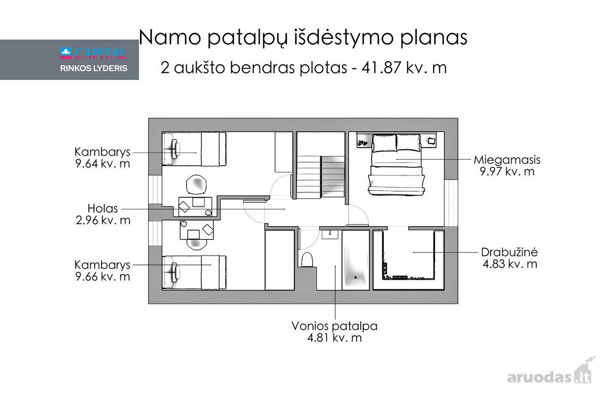 House for sale — Vilnius, Antakalnis, Kairėnės Sodų 2-oji g. — photo 29