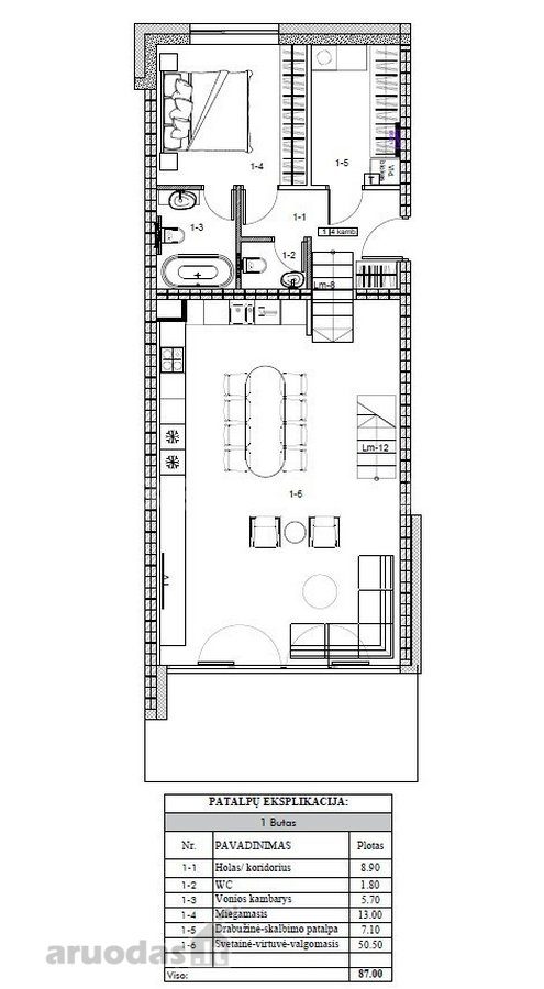 4-room apartment for sale — Vilnius, Rasos, Gardino g. — photo 22