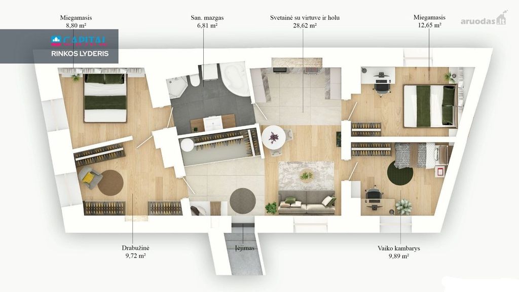 4-room apartment for sale — Vilnius, Senamiestis, Dominikonų g. — photo 27