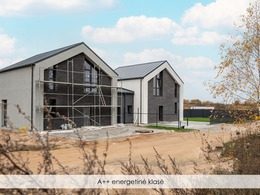 Parduodamas baigiamas statyti gražios architektūros, A++ energetinės klasės, dviejų aukštų 115 kv.m keturių kambarių dalinės apdailos namas su terasa bei individualiu kiemu patogioje, puikioje vietoje prie pat Gelužės ežero! — photo 6