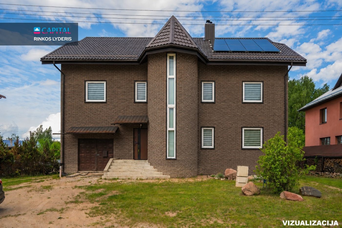 Vilniaus m., Kairėnuose, Ližiškių g. 9, parduodamas erdvus 449.00 kv.m ploto, 3 aukštų namas — photo 1