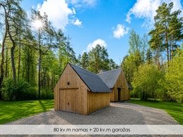 Parduodamas jaukus, įrengtas naujos statybos 80 kv. m namas su atskiru 20 kv. m garažu ramioje gamtos apsuptoje vietoje Vilniuje — photo 4