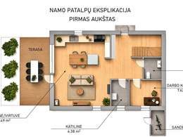 Parduodamas namas Prano Ancevičiaus g. 56, Visoriuose, Vilniuje, 132.34 kv.m ploto, 2 aukštai — photo 9